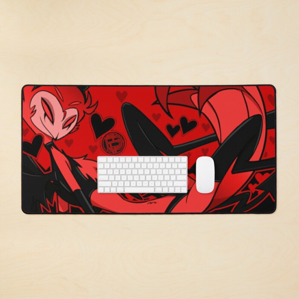 Desk Mat Stolas Valentine's Day Pinup Large Gaming Mouse Pad 35X16 Inch 7802738312669