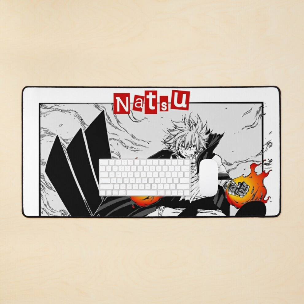 Desk Mat Natsu Dragneel - Fairy Tail Large Gaming Mouse Pad 35X16 Inch 7802738352542