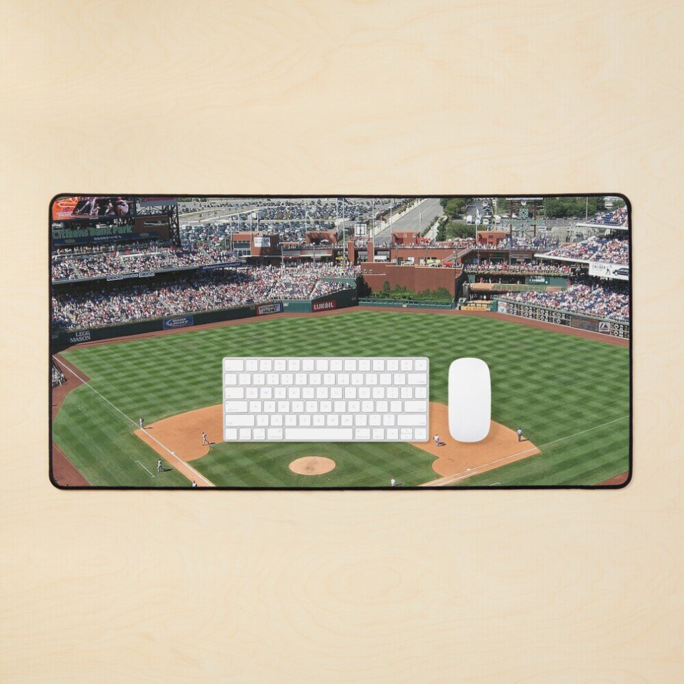 Desk Mat Citizens Bank Park, Philadelphia Baseball Stadium, Broad Pattison, Philadelphia, Ballpark, Liberty Bell Large Gaming Mouse Pad 35X16 Inch 7802738408546