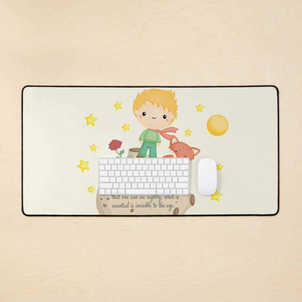 Desk Mat The Little Prince - English Version Large Gaming Mouse Pad 35X16 Inch 7802738408515