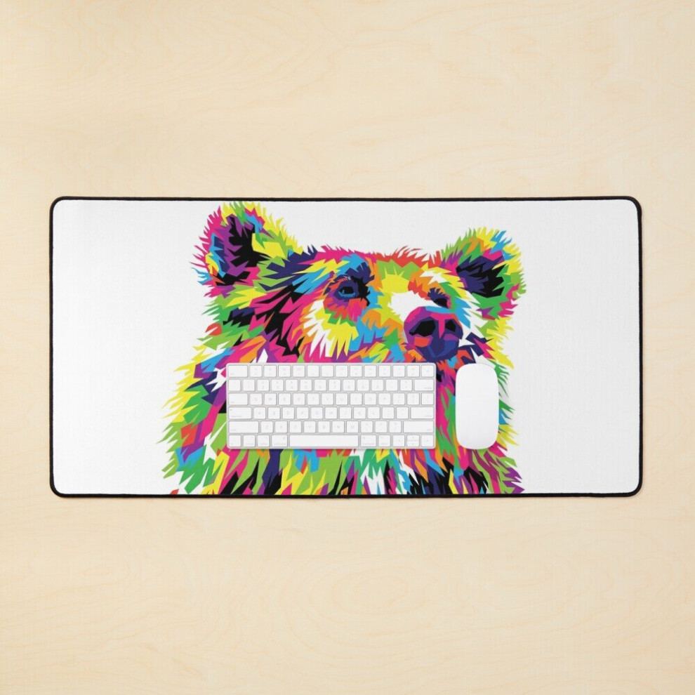 Desk Mat Colorful Bear Large Gaming Mouse Pad 35X16 Inch 7802738332889