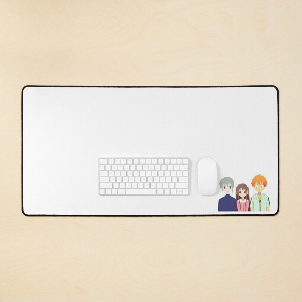 Desk Mat Nervous Trio Fruits Basket Large Gaming Mouse Pad 35X16 Inch 7802738366808