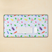 Desk Mat cute pikmin pattern Large Gaming Mouse Pad 35x16 inch