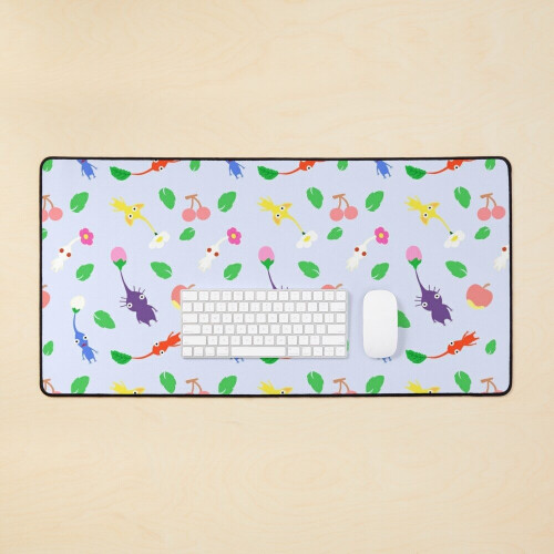 Desk Mat cute pikmin pattern Large Gaming Mouse Pad 35x16 inch