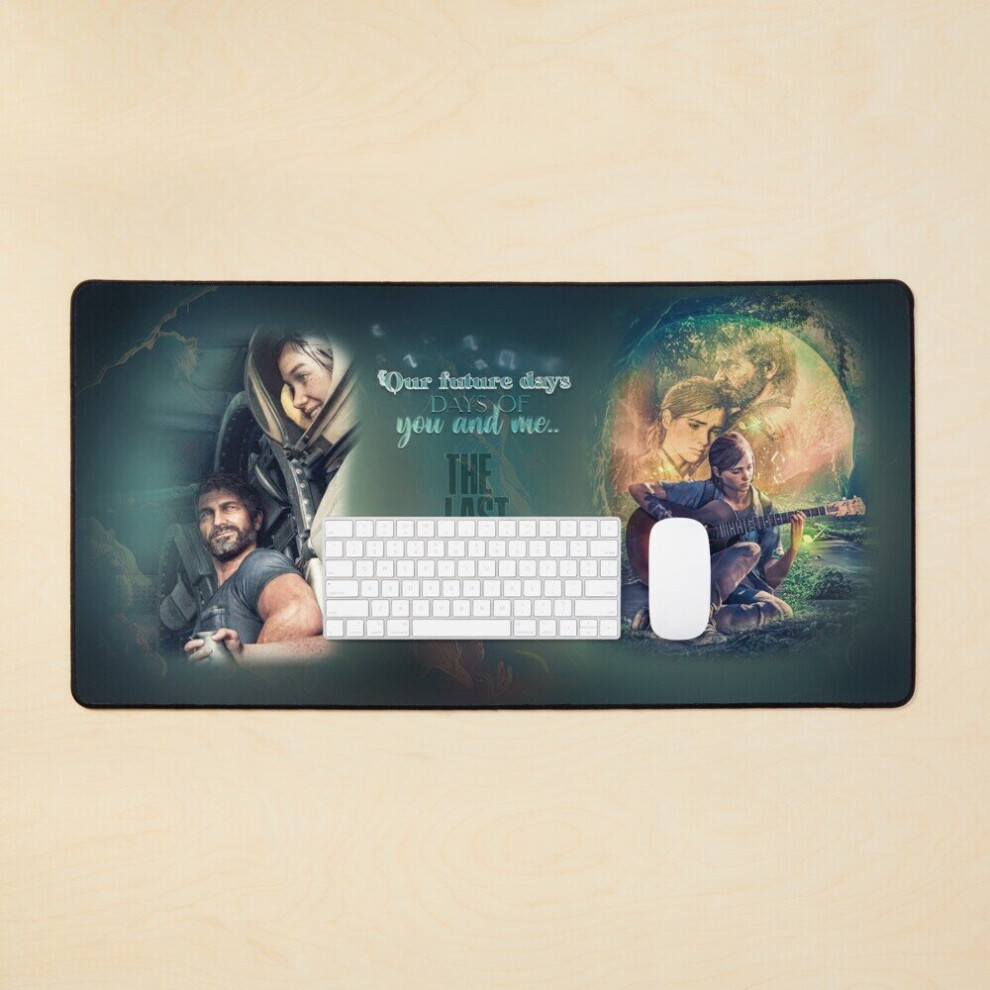 Desk Mat The Last Of Us Part Ii Ellie And Joel Large Gaming Mouse Pad 35X16 Inch 7802738327892