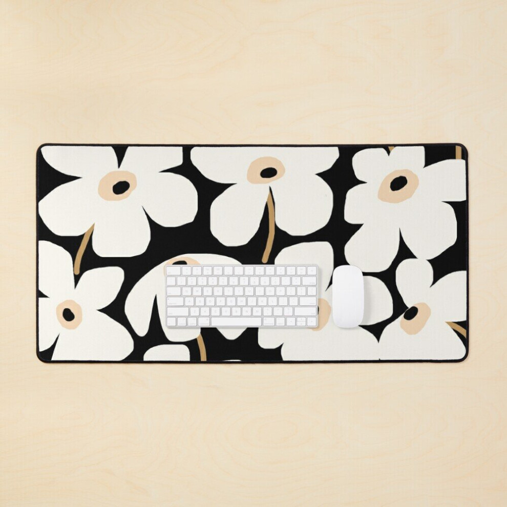 Desk Mat Lazy Daisies - Night Large Gaming Mouse Pad 35X16 Inch 7802738317909