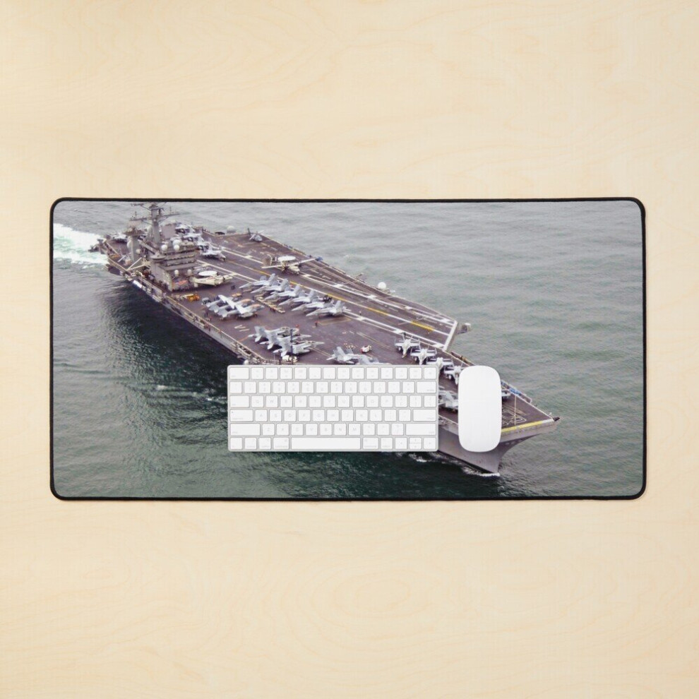 Desk Mat Uss Nimitz (Cvn-68) Ship's Store Large Gaming Mouse Pad 35X16 Inch 7802738392005