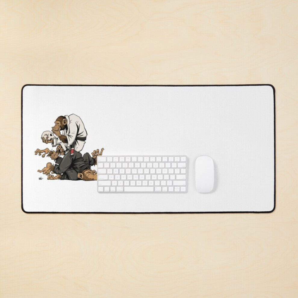 Desk Mat Thinking Monkey Large Gaming Mouse Pad 35X16 Inch 7802738398120