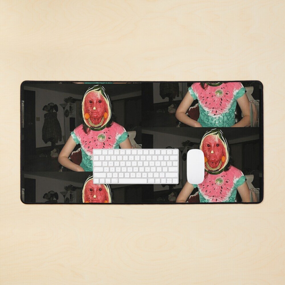 Desk Mat Watermelon People Are Real - Cursed Image #0023 Cursed Images Collection Large Gaming Mouse Pad 35X16 Inch 7802738374728