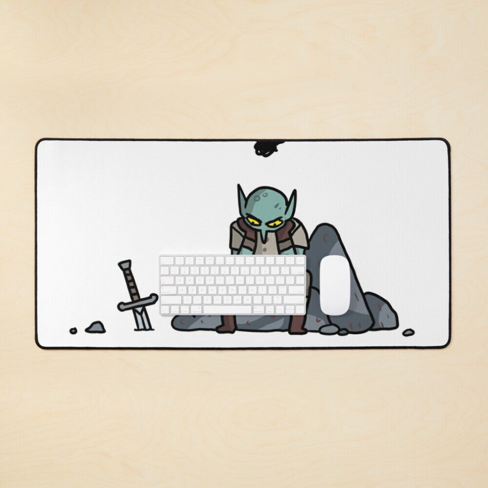Desk Mat Frustrated Goblin Large Gaming Mouse Pad 35X16 Inch 7802738398793