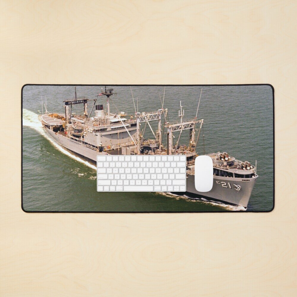 Desk Mat Uss Suribachi (Ae-21) Ship's Store Large Gaming Mouse Pad 35X16 Inch 7802738357318