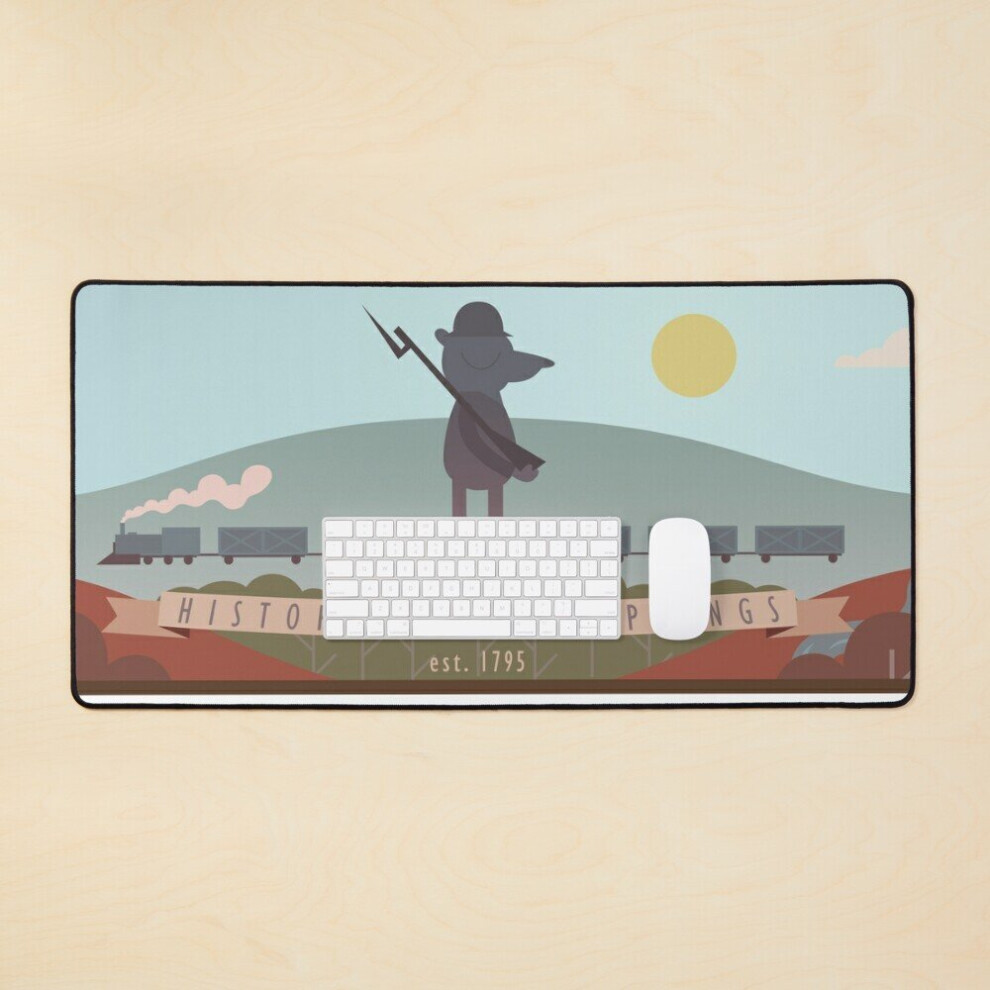 Desk Mat Historic Possum Springs Large Gaming Mouse Pad 35X16 Inch 7802738399240