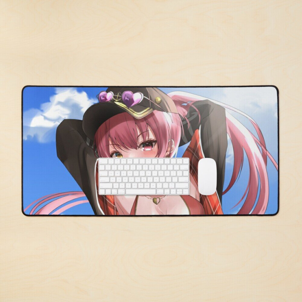Desk Mat Houshou Marine With Sunshine Large Gaming Mouse Pad 35X16 Inch 7802738340440