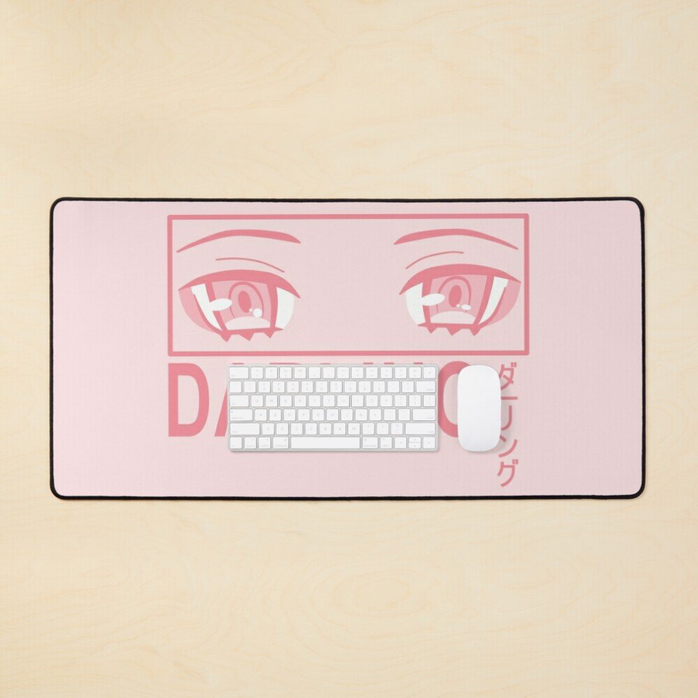 Desk Mat Darling Anime Aesthetic Eyes Large Gaming Mouse Pad 35X16 Inch 7802738389906