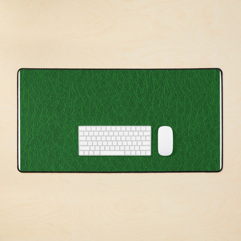Desk Mat Leather Skin Large Gaming Mouse Pad 35X16 Inch Green 7802738322934