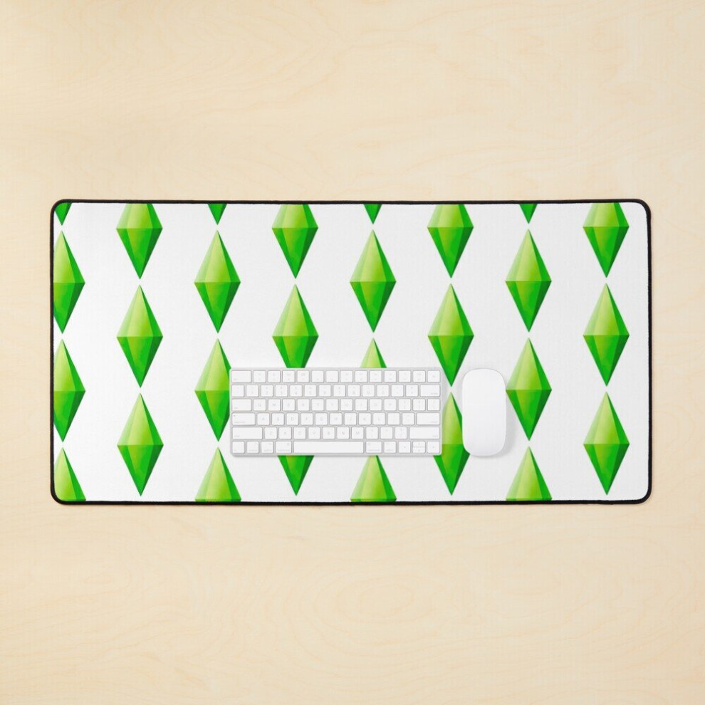 Desk Mat The Sims 2 Plumbob Large Gaming Mouse Pad 35X16 Inch 7802738334760