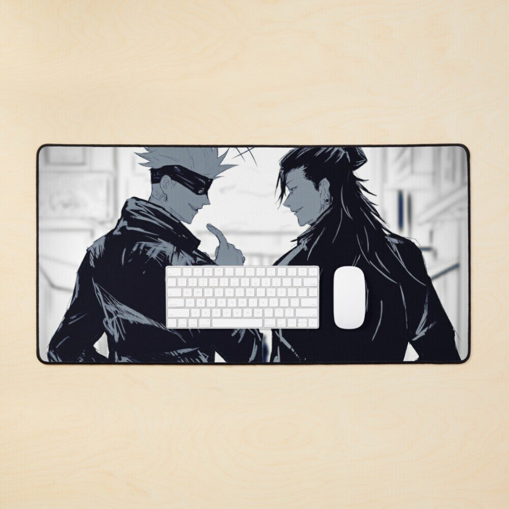 Desk Mat Gojo And Geto / Jjk Large Gaming Mouse Pad 35X16 Inch 7802738347982
