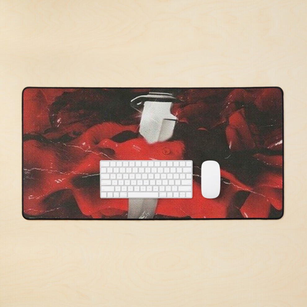 Desk Mat Blood Knife Large Gaming Mouse Pad 35X16 Inch 7802738385632