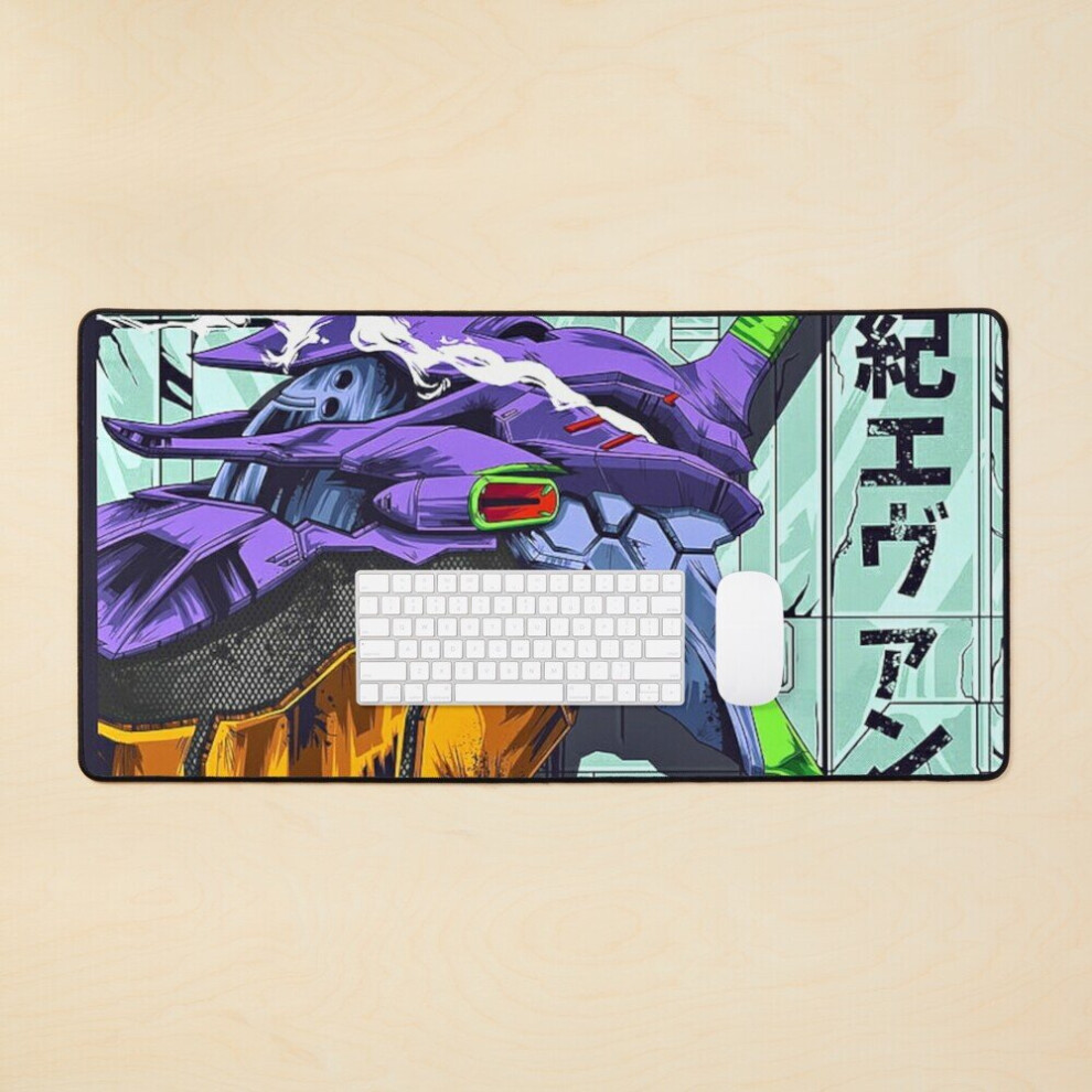 Desk Mat Evangelion Large Gaming Mouse Pad 35X16 Inch 7802738311549