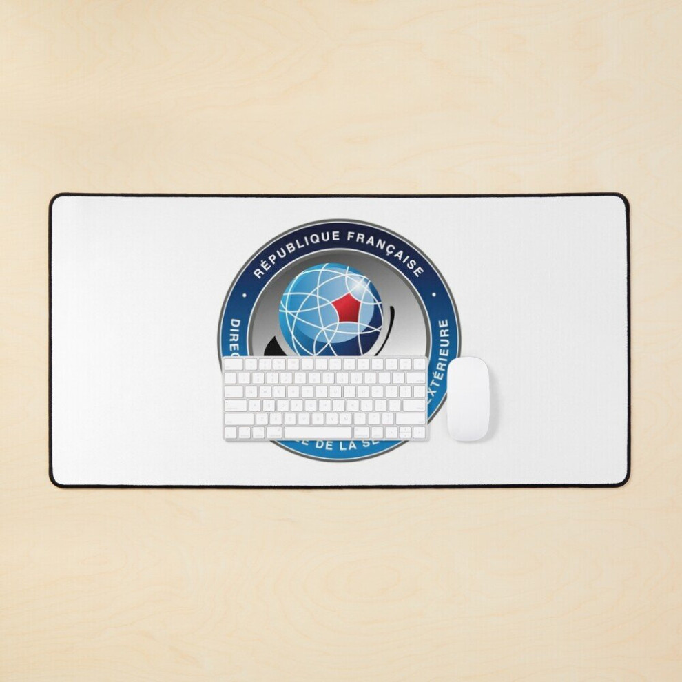 Desk Mat Dgse French Intelligence Service Large Gaming Mouse Pad 35X16 Inch 7802738371420