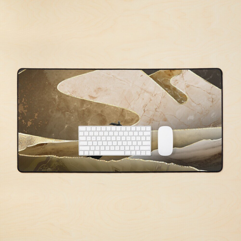 Desk Mat Dune Marble Desert Large Gaming Mouse Pad 35X16 Inch 7802738375909