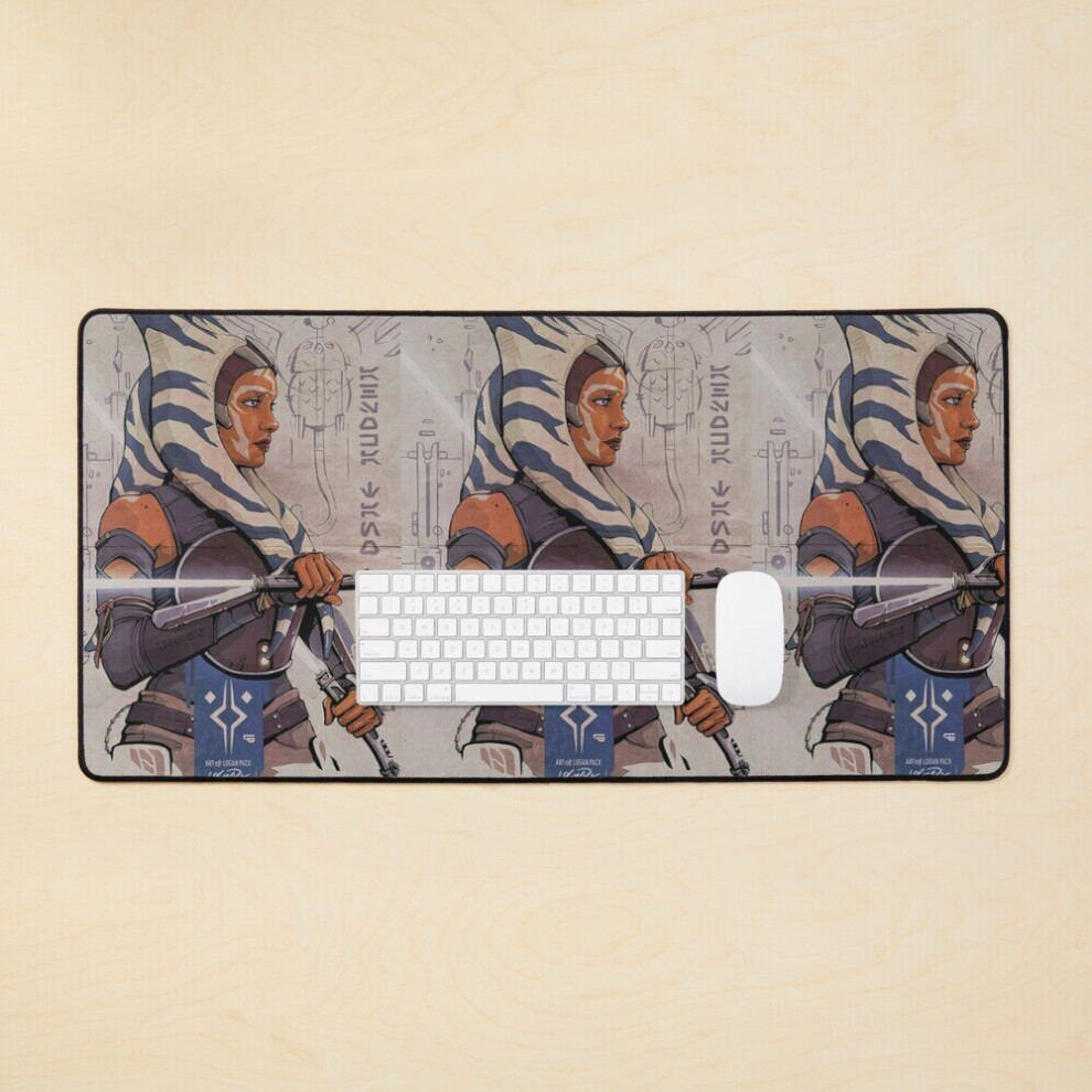 Desk Mat Rebels Clone Wars Ahsoka Tano Poster Large Gaming Mouse Pad 35X16 Inch 7802738320381