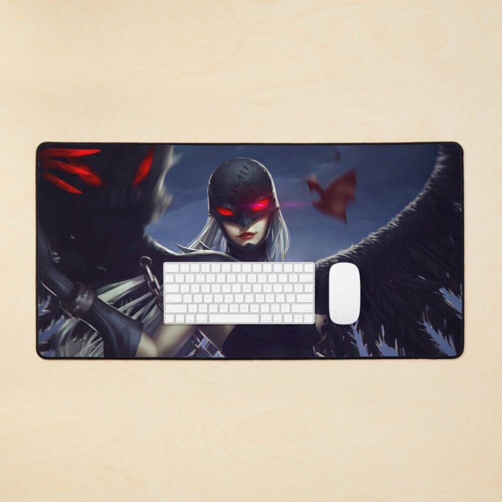 Desk Mat Lady Monster Vampire Realistic Art Large Gaming Mouse Pad 35X16 Inch 7802738364064