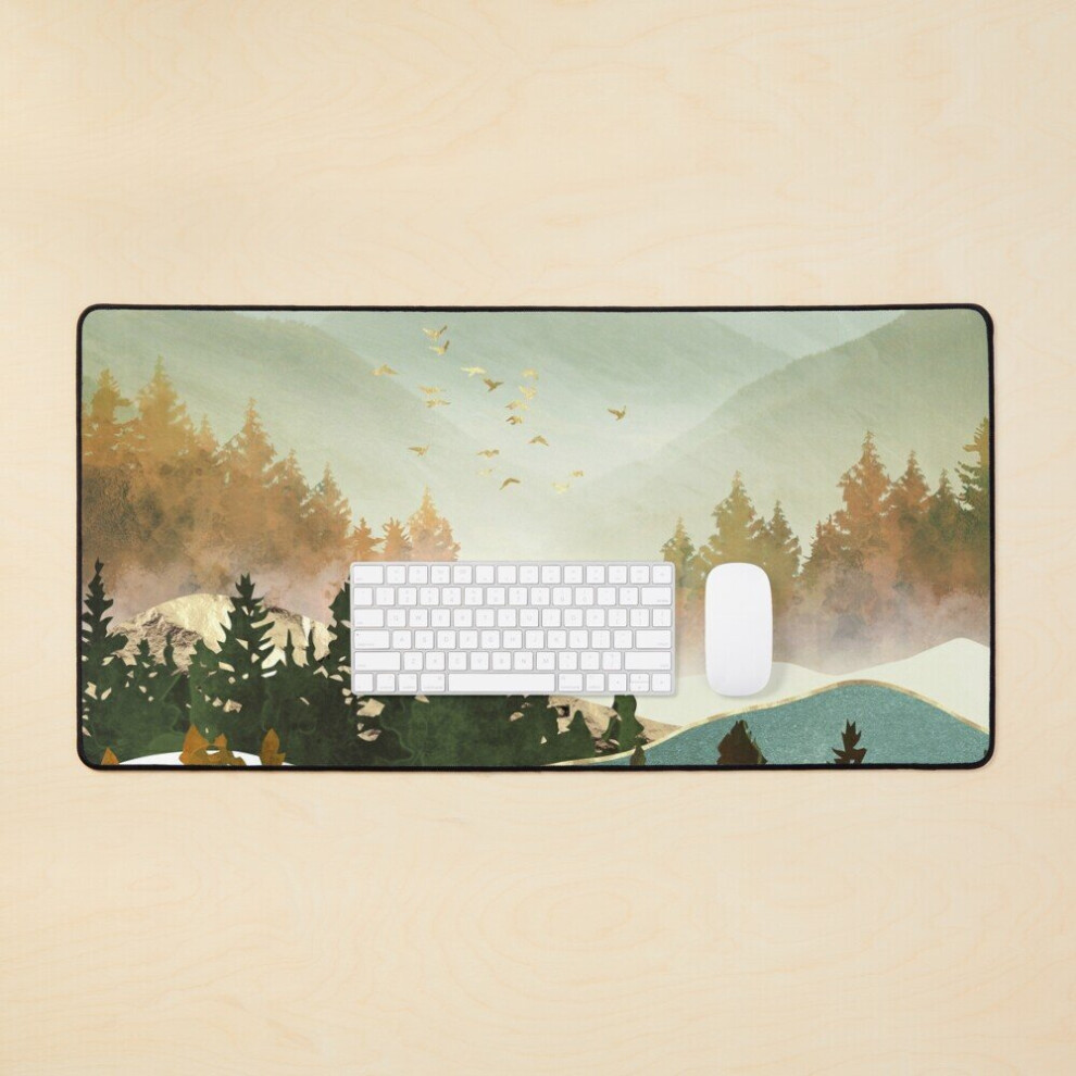 Desk Mat Fall Morning Large Gaming Mouse Pad 35X16 Inch 7802738315394