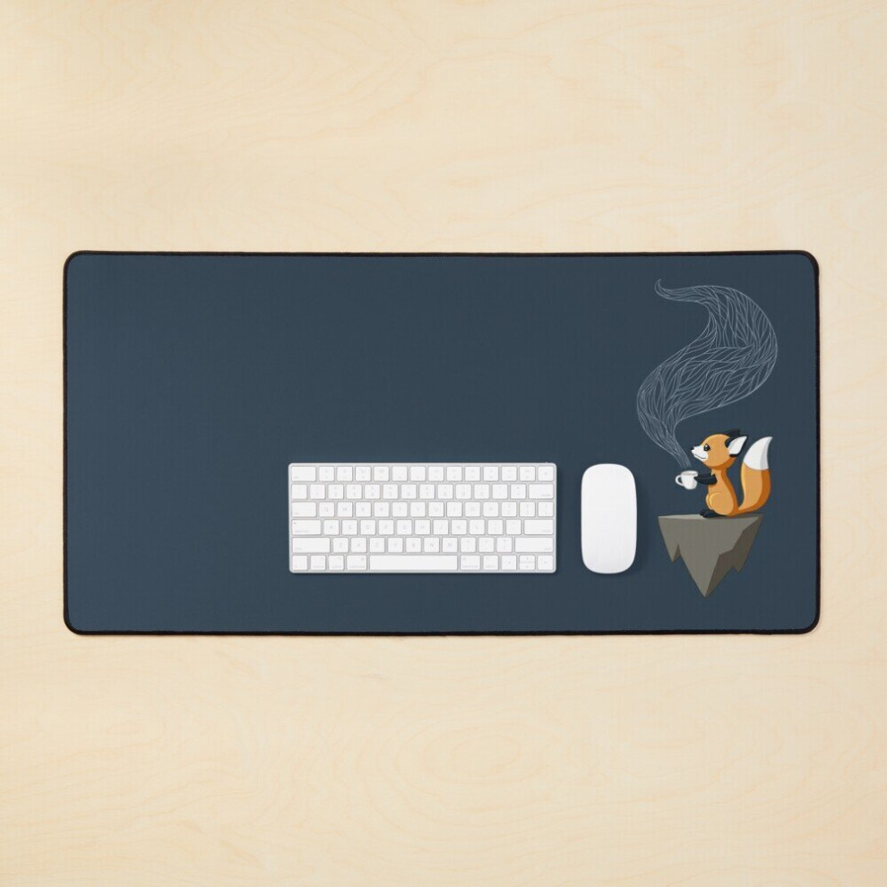 Desk Mat Fox Tea Large Gaming Mouse Pad 35X16 Inch 7802738317954