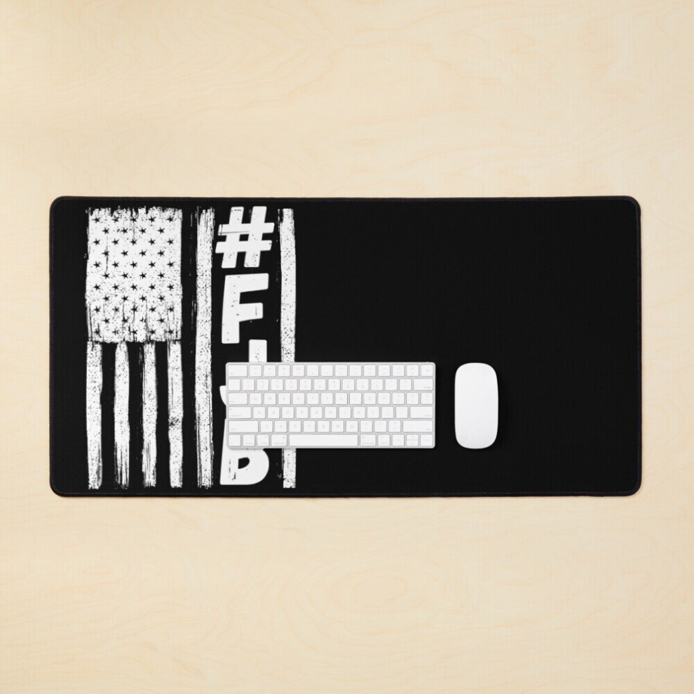 Desk Mat Fjb F Joe Biden Distressed Us Flag Large Gaming Mouse Pad 35X16 Inch 7802738340839
