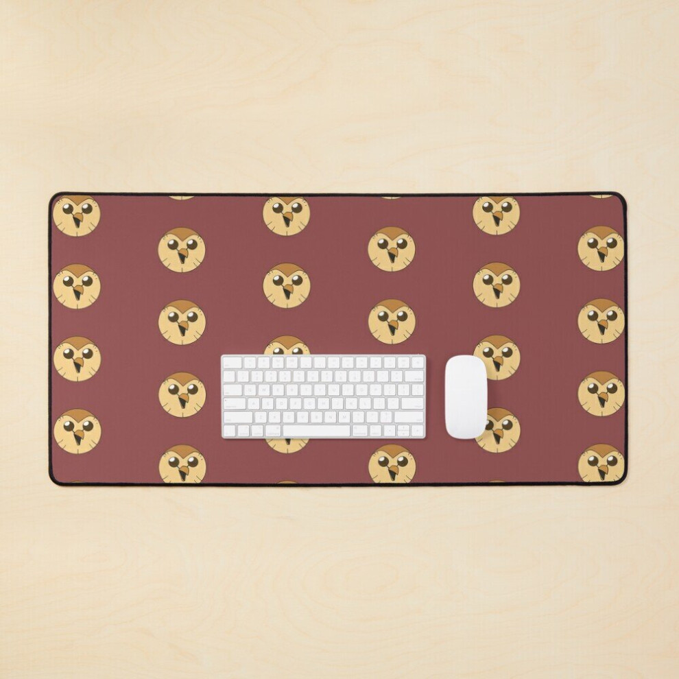 Desk Mat Hooty Owl House Large Gaming Mouse Pad 35X16 Inch 7802738327984