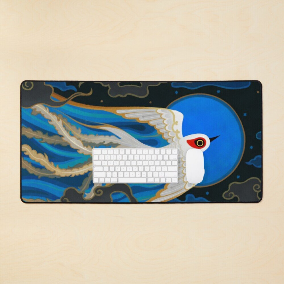 Desk Mat Moon Bird Large Gaming Mouse Pad 35X16 Inch 7802738341430