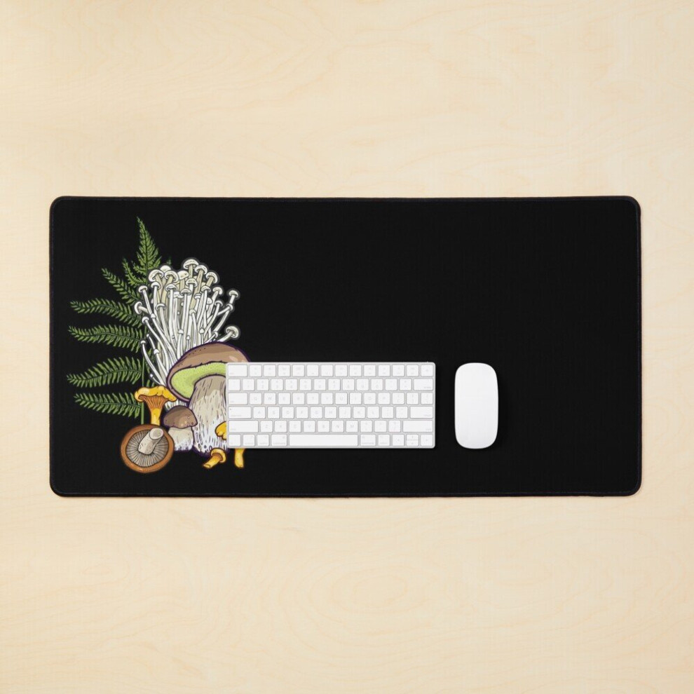 Desk Mat Mushroom Forest Large Gaming Mouse Pad 35X16 Inch 7802738343182