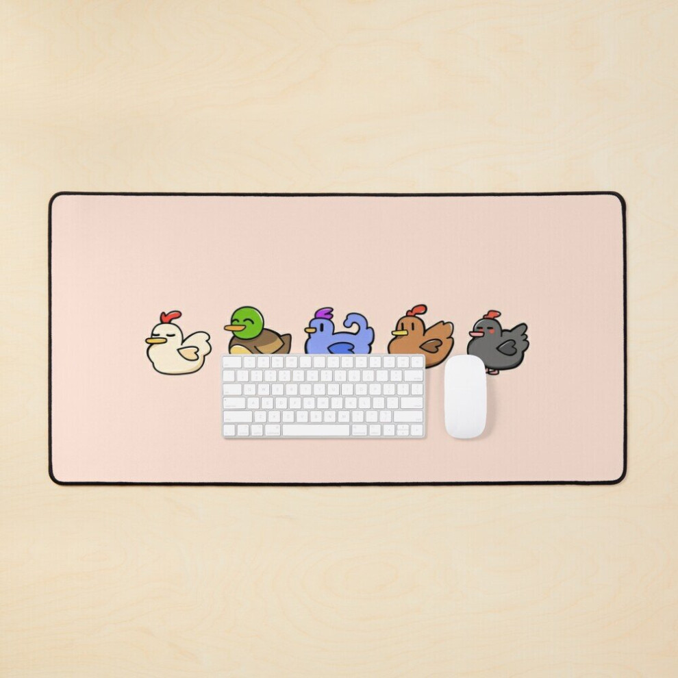 Desk Mat Chickens Large Gaming Mouse Pad 35X16 Inch 7802738315424