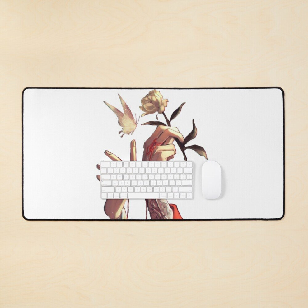 Desk Mat Tian Guan Ci Fu Xie Lian/Hua Cheng Graphic Large Gaming Mouse Pad 35X16 Inch 7802738344516