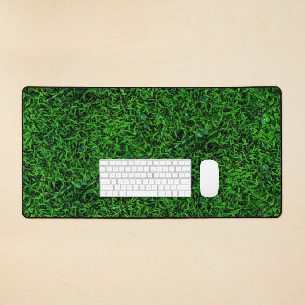 Desk Mat Grass Pattern Large Gaming Mouse Pad 35X16 Inch 7802738355536