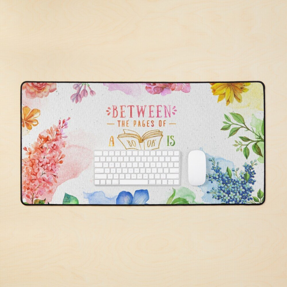 Desk Mat Between The Pages Large Gaming Mouse Pad 35X16 Inch 7802738347937