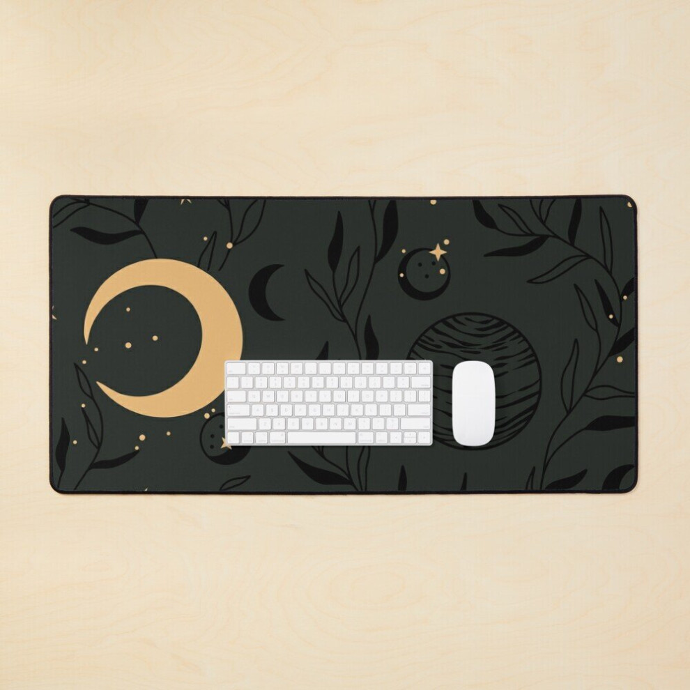 Desk Mat Moon Phases Witchy Large Gaming Mouse Pad 35X16 Inch 7802738348774