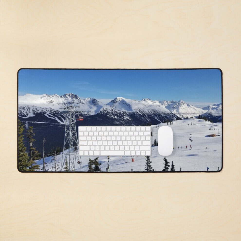 Desk Mat Canadian Winter Mountains Ski Slopes In Bc Canada Large Gaming Mouse Pad 35X16 Inch 7802738360301