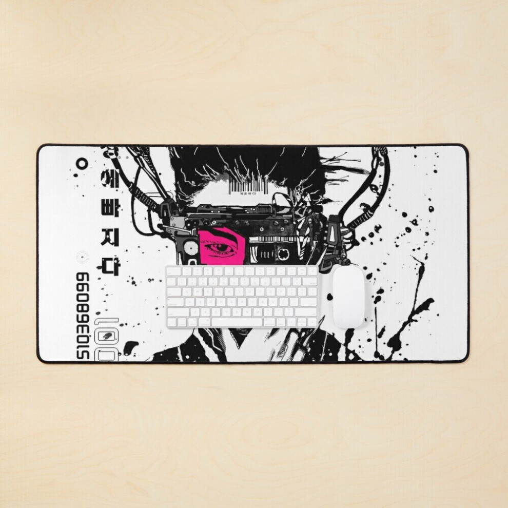 Desk Mat Cyberpunk Vaporwave Modern Urban Style Large Gaming Mouse Pad 35X16 Inch 7802738322996