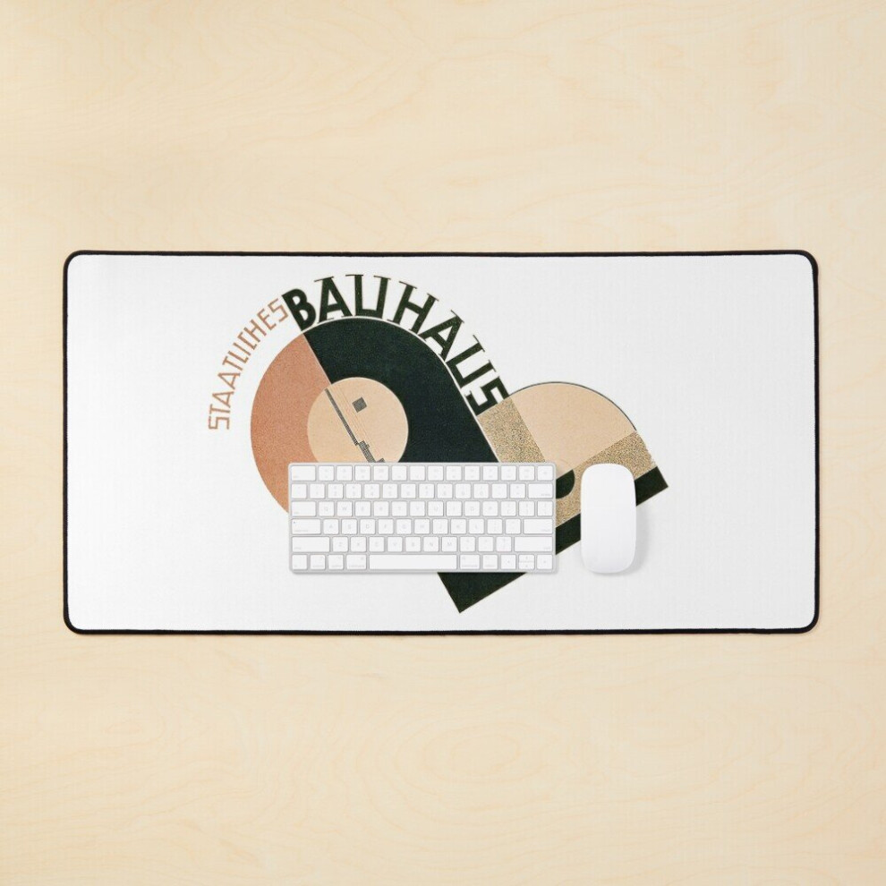 Desk Mat Bauhaus Logo 1919 Large Gaming Mouse Pad 35X16 Inch 7802738389234