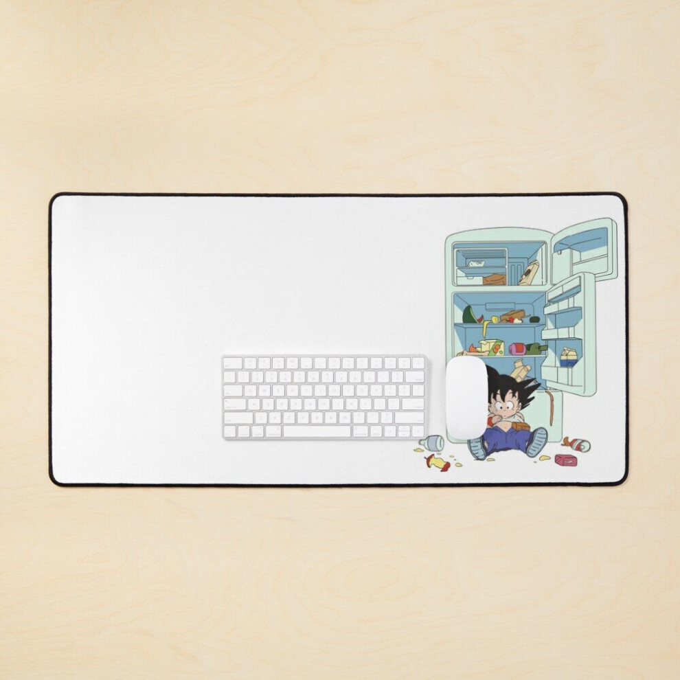 Desk Mat Goku Attack The Fridge - Dragon Ball Large Gaming Mouse Pad 35X16 Inch 7802738381313
