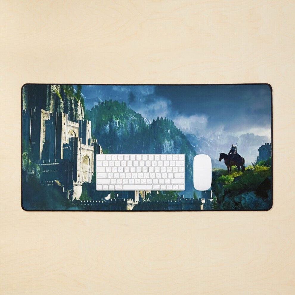 Desk Mat Witch's Castle Large Gaming Mouse Pad 35X16 Inch 7802738354065