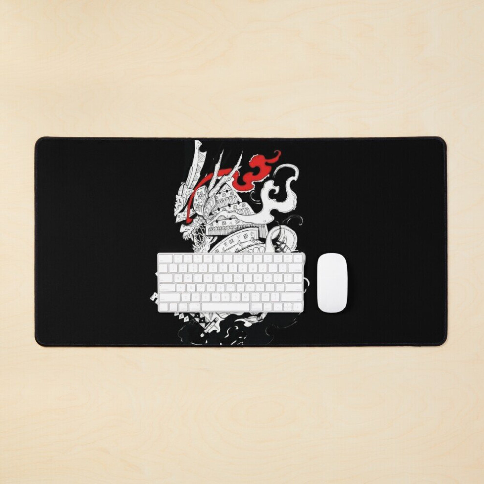 Desk Mat Oni Samurai Large Gaming Mouse Pad 35X16 Inch 7802738318005