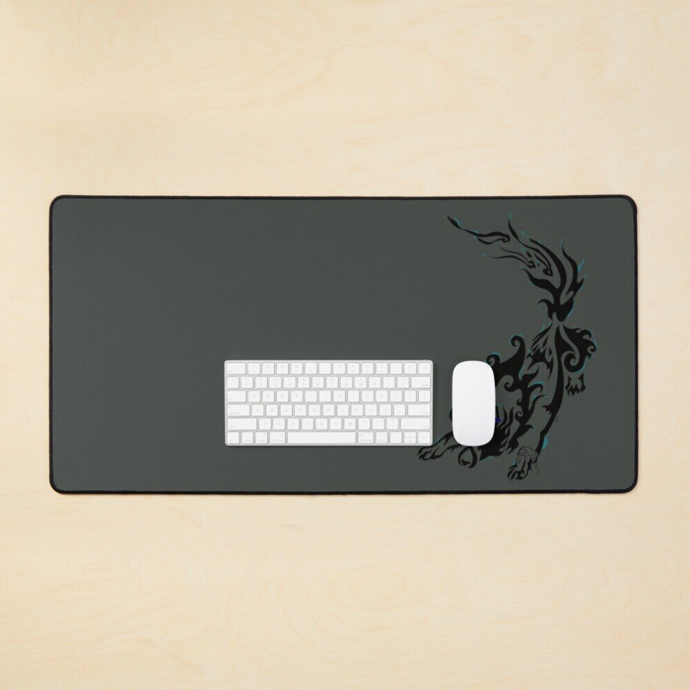 Desk Mat -Eyed Beast Large Gaming Mouse Pad 35X16 Inch Blue 7802738404425