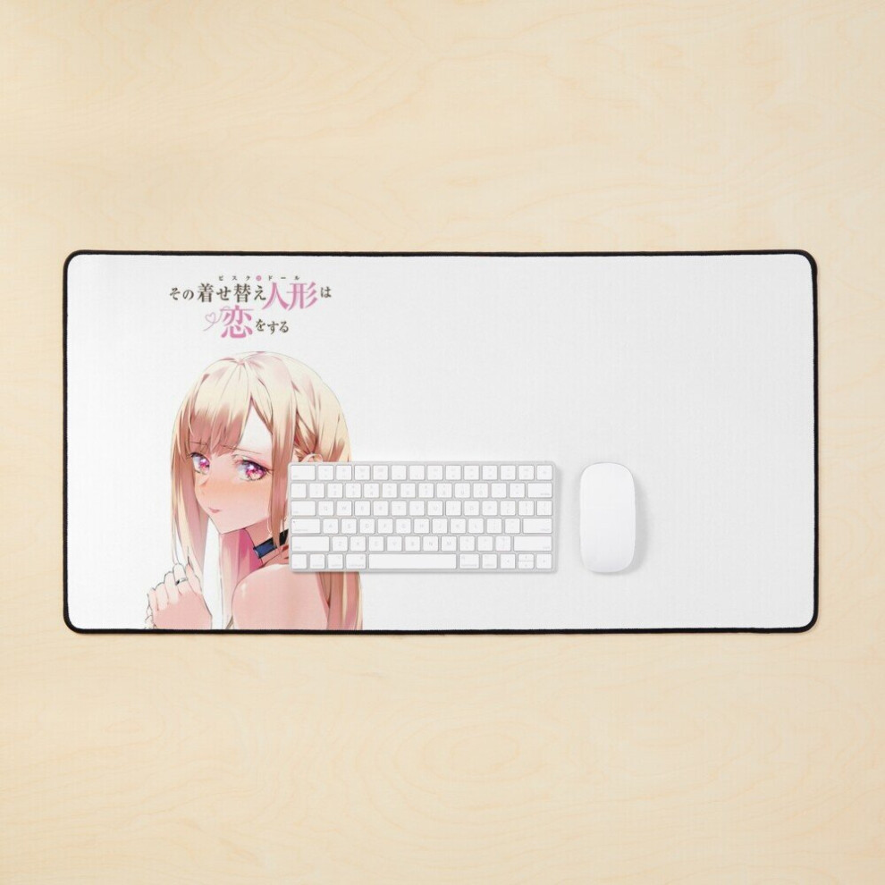 Desk Mat Sono Bisque Doll Wa Koi Wo Suru Large Gaming Mouse Pad 35X16 Inch 7802738401752