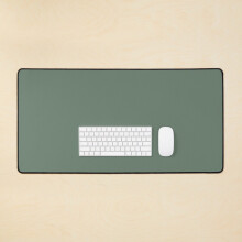 BearLad Desk Mat Dark Sage Green - Large 35x16 Inch Extended Gaming Mouse Pad with Non-Slip Rubber Base