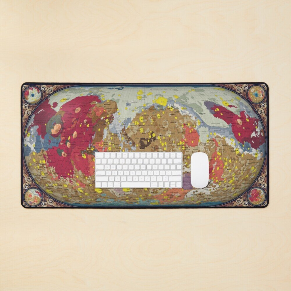 Desk Mat Geology Of Mars Large Gaming Mouse Pad 35X16 Inch 7802738315462