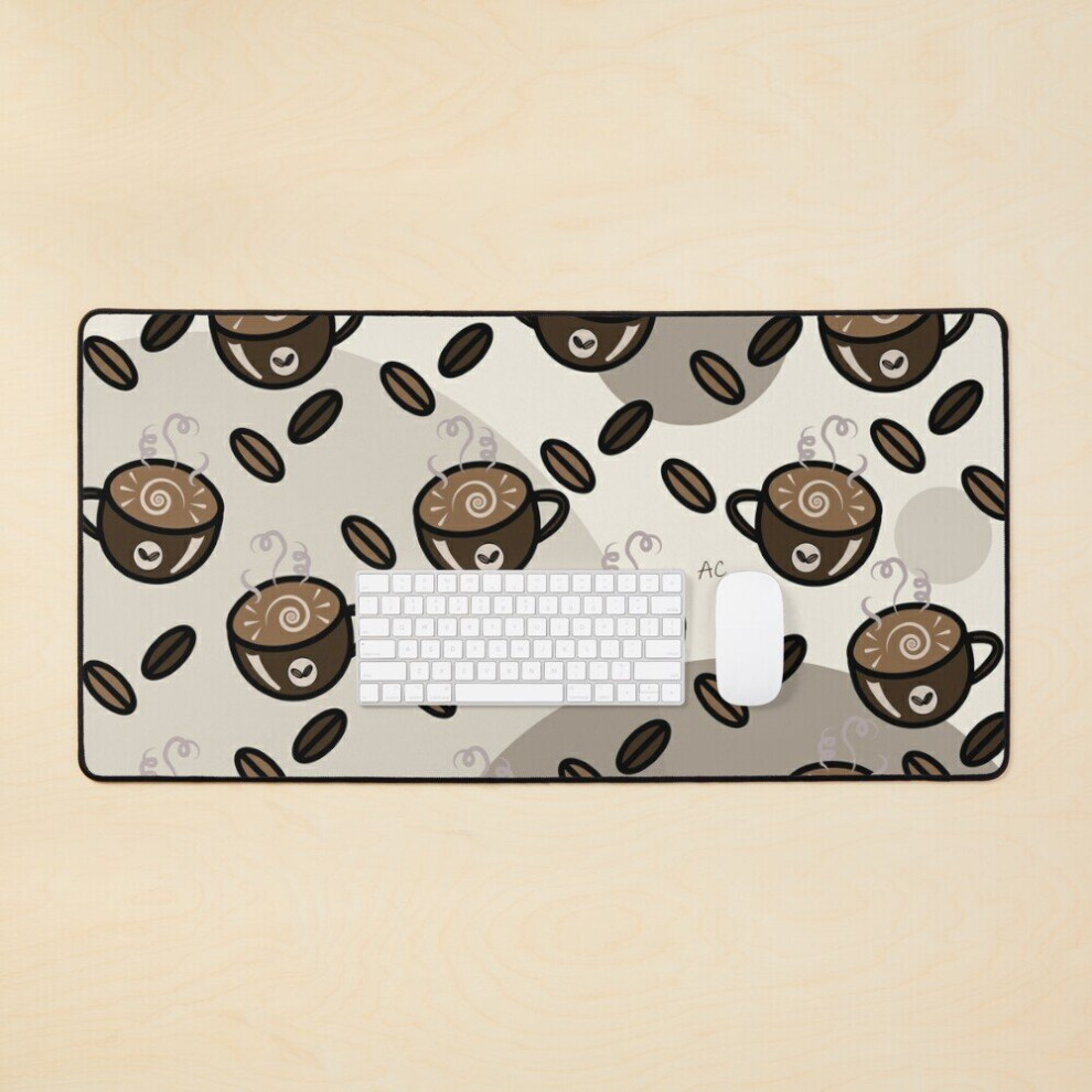 Desk Mat Coffee Art Large Gaming Mouse Pad 35X16 Inch 7802738398434