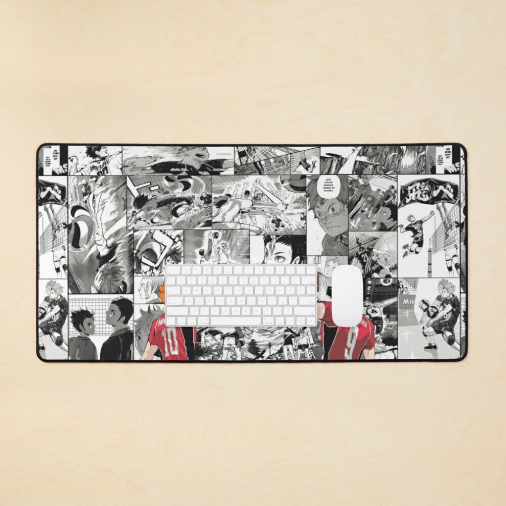Desk Mat Haikyuu Manga Style. Large Gaming Mouse Pad 35X16 Inch 7802738394467
